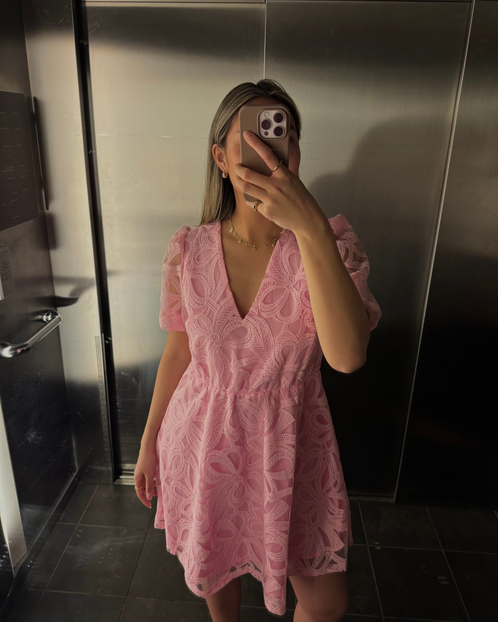 OBJROSE Short Dress - Pink Frosting